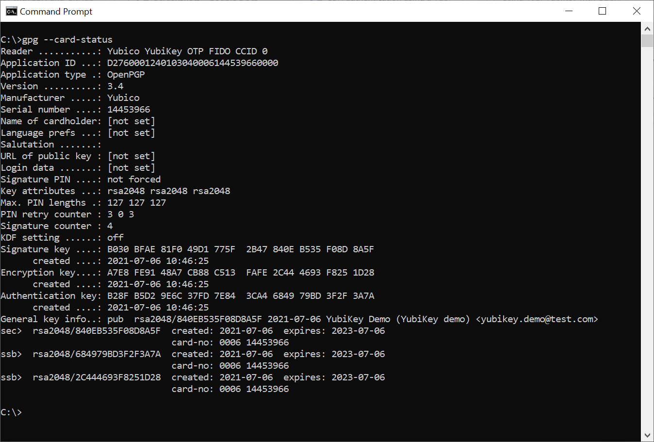 Генерация ssh windows