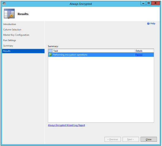 Encrypt database columns